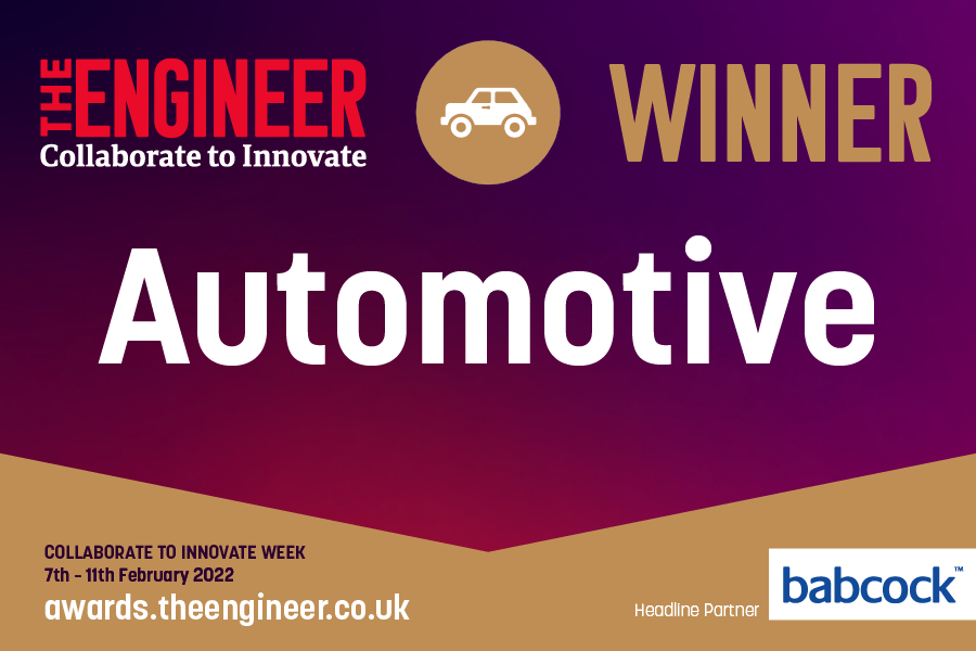 WMC250EV wins The Engineer “Collaborate to Innovate” Automotive Award